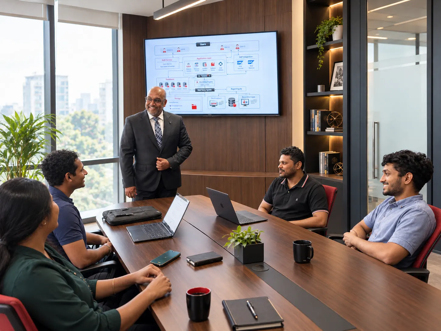 Solution architecture presentation to a banking team